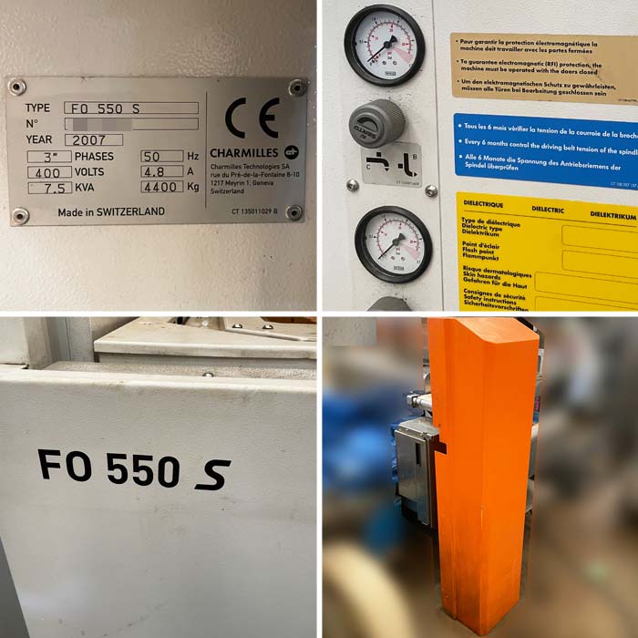 中古｜放電加工機 CHARMILLES FO-550-S（本体）2007年 工作機械 金属加工 ｜動産王｜千葉｜送料無料