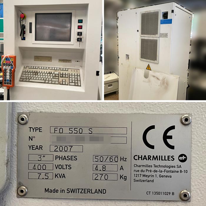 中古｜放電加工機 CHARMILLES FO-550-S（本体）2007年 工作機械 金属加工 ｜動産王｜千葉｜送料無料