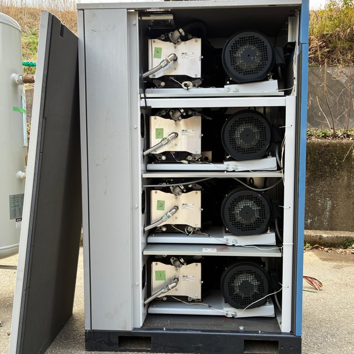 中古｜スクロールコンプレッサー SLP-150EG アネスト岩田 業務用 ドライヤー付 レシーバータンク付 ｜動産王｜千葉｜送料無料