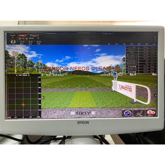 【中古】ゴルフシミュレーター Xswing 1345 GPRO 2018年 golf スイング解析 練習【動産王】千葉☆送料無料