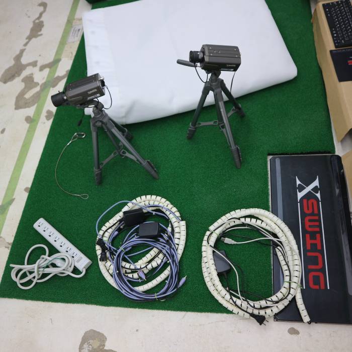 【中古】ゴルフシミュレーター Xswing 1345 GPRO 2018年 golf スイング解析 練習【動産王】千葉☆送料無料