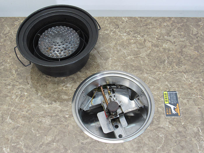 【中古】 こんろ機能付焼物器 1LXC1C1L シンポ 2018 焼肉ロースターテーブル    厨房機器【動産王】仙台★引取限定