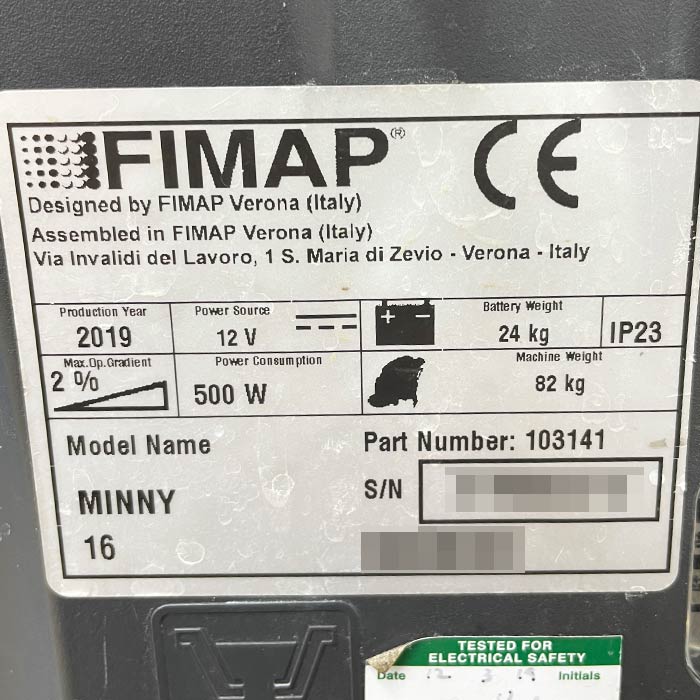 中古｜自動床洗浄機 MY16B ペンギンワックス 2019年 洗浄機 バッテリー式 屋内用 16インチ 410mm ｜動産王｜千葉｜送料無料