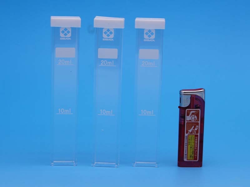 【柴田科学 角形試験管 シリコーンキャップ付 3本】