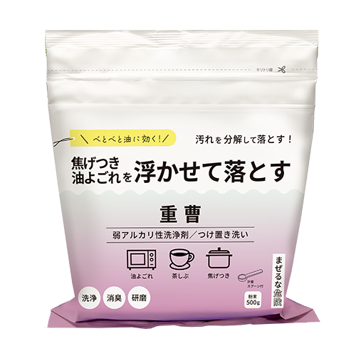 焦げつき油汚れを浮かせて落とす 重曹