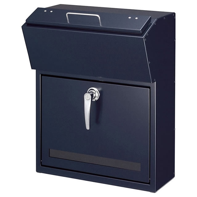 美濃クラフト 郵便ポスト DETAIL デテール DTL-CB シティブルー色 鍵