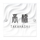 選べるデザイン 選べる書体 表札 ストレーゼシングル・シングリード対応サイン EPS6-G2 グラフィックタイプ 幅130mm×高さ130mm|門柱対応プレート|表札・ネームプレート