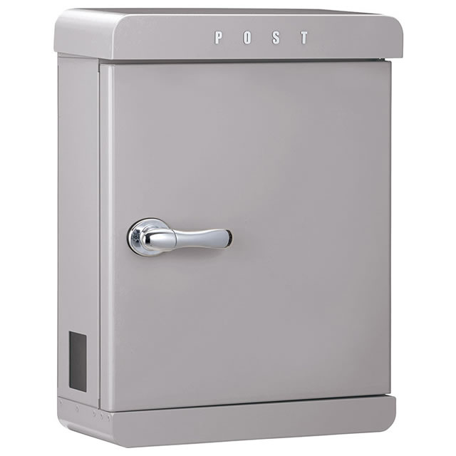 美濃クラフト 郵便ポスト PAST パスト PST-AG アッシュグレー色 鍵付き
