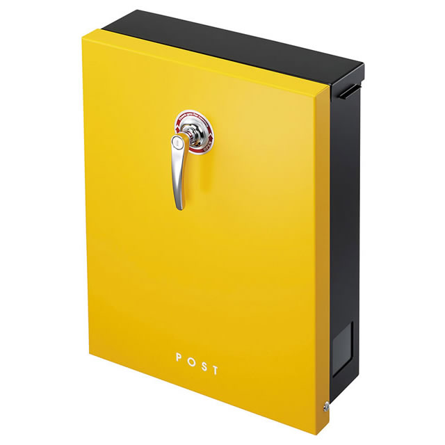 美濃クラフト 郵便ポスト LEAP リープ LEP-SY サンイエロー色 鍵