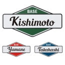 選べるカラー 選べる書体 表札 サイン アルミ プレート 丸三タカギ イエロゴ カルフォルニアサイン 001 CLN3 幅300×高さ159mm|アルミ|表札・ネームプレート