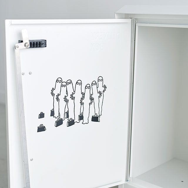 セトクラフト 宅配ボックス MOOMIN ムーミン M25-0012 ダイヤル錠付き
