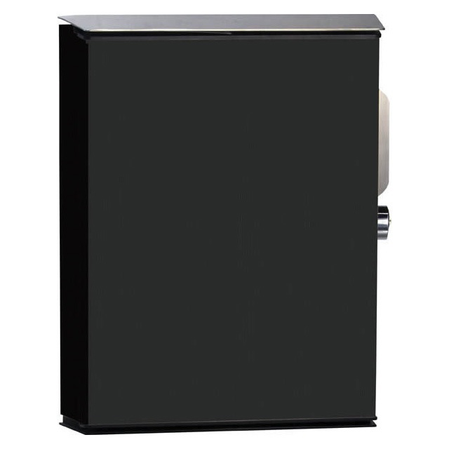壁付けポスト ヴィコ WH 左開き マットブラック ダイヤル錠タイプ ユニソン 壁掛けポスト Vico ヴィコ WH 左開きタイプ ダイヤル錠 上