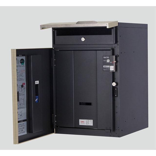 ユニソン ポスト付き宅配ボックス Vico ヴィコ DB 100 左開きタイプ 前