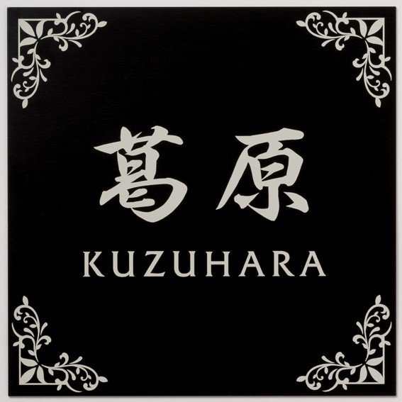 選べる書体 オーダー表札 丸三タカギ プレート フリッツ 黒アルミ板 FL