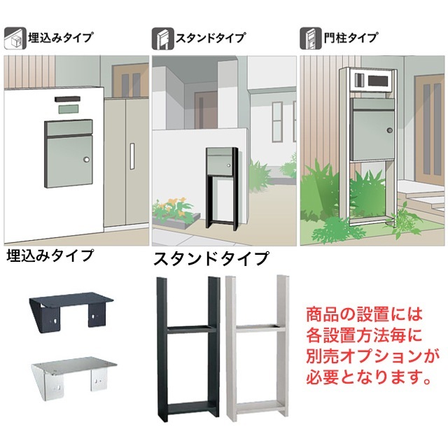 ユニソン ポスト付き宅配ボックス COLDIA コルディア 80 ライト 右開き
