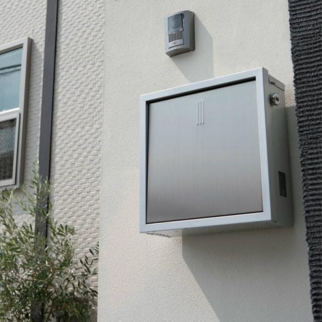 ルビーカノプス様確認用 ユニソン 壁付けポスト VILC ヴィルク シルバー ダイヤル錠付き