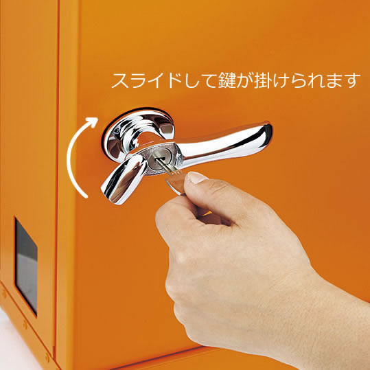 美濃クラフト 郵便ポスト PAST パスト PST-RE レッド色 鍵付き