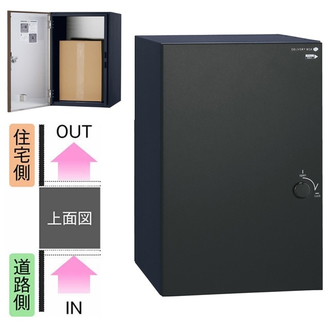 ユニソン 宅配ボックス COLDIA コルディア 120 ライト ポスト無し 左