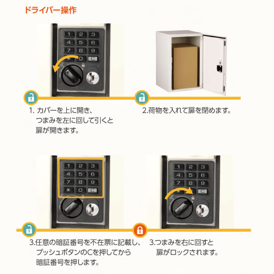 ダイケン 宅配ボックス ポールセット TBX-F2SSN-W+TBX-PZ 前入れ