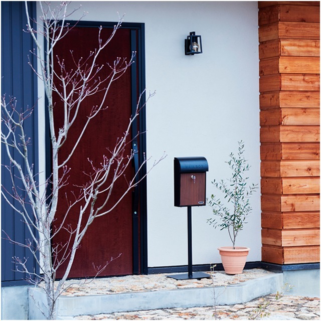 セトクラフト 壁掛けポスト GALVA グレー＆チーク SI-3946 セトクラフト 壁掛けポスト GALVA グレー＆チーク SI-3946[検索用