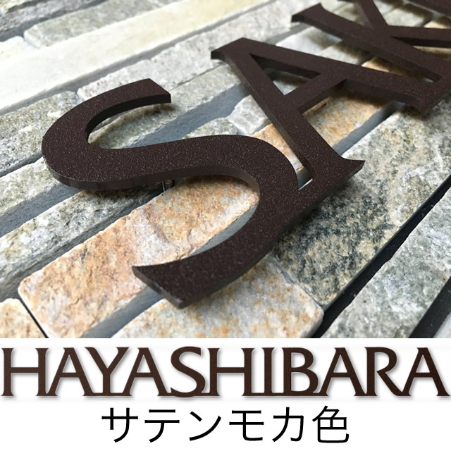 選べる書体 表札 ステンレス サイン 切り文字 レタリオ おしゃれ