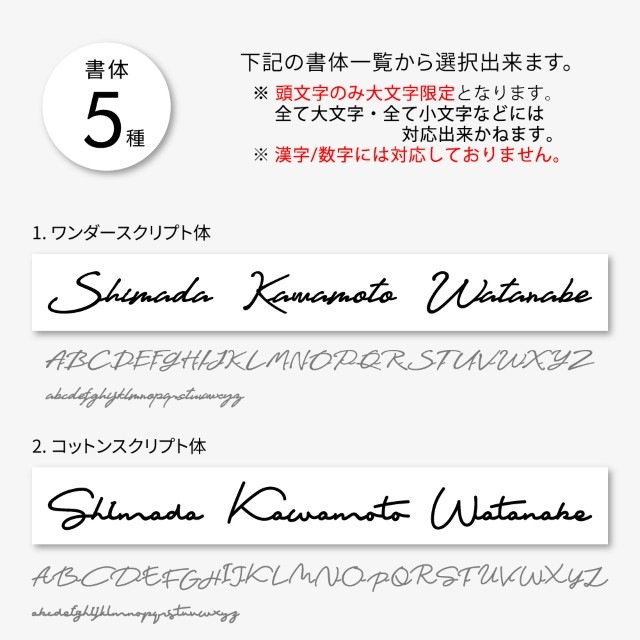 表札 機能門柱 対応 リネア linea 切り文字 サイン 筆記体 両面テープ