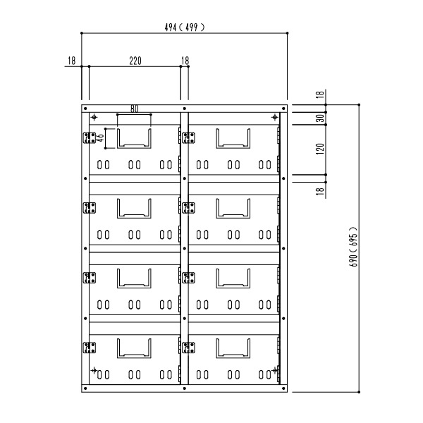 かばさま専用出品 楽天市場】増田産業 OD-665A OD665A 耳付き 集合郵便受箱 集合