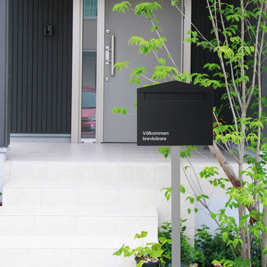 オンリーワンクラブ ノーラン シングル ダークグレー KS1-B132D 郵便ポスト 郵便受け スタンドタイプ オンリーワンクラブ ノーラン