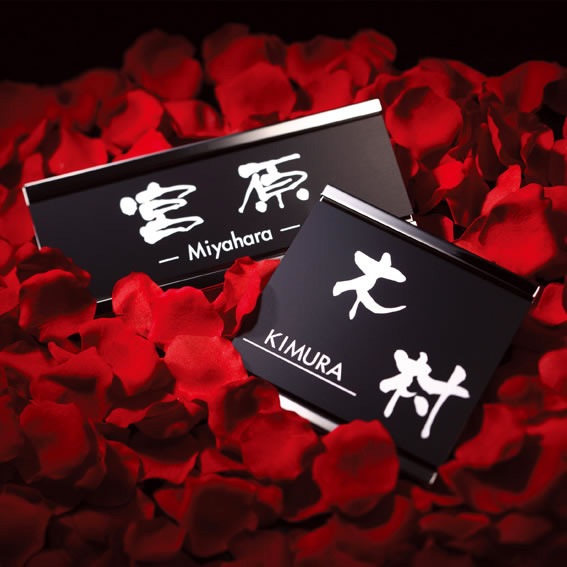 選べる書体 オーダー表札 丸三タカギ クライト KDY-B-4 幅200×高80mm