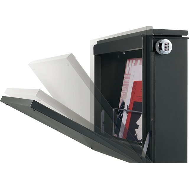 ユニソン 壁付けポスト piatto ピアット ダイヤル錠 ブラック | ポスト