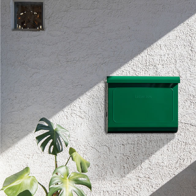 コーワソニア 郵便ポスト KAPO カポ グリーン色 上入れ上出し 可変式