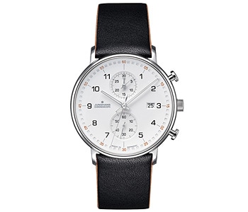 ユンハンス　フォーム C 041/4771.00 Junghans FORM C Quartz Chronoscope Silver Dial 041/4771.00