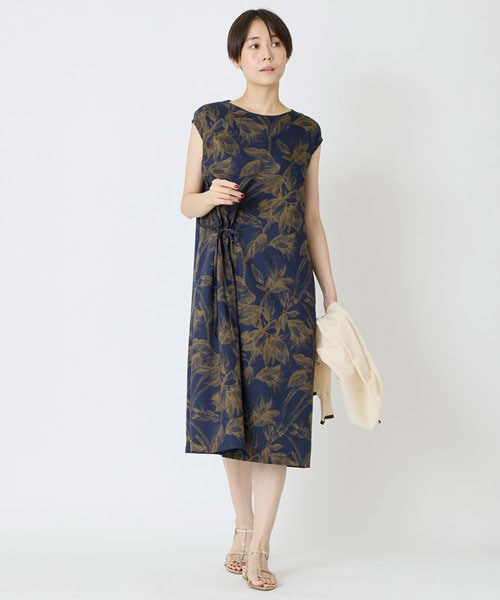 リーフプリントワンピース