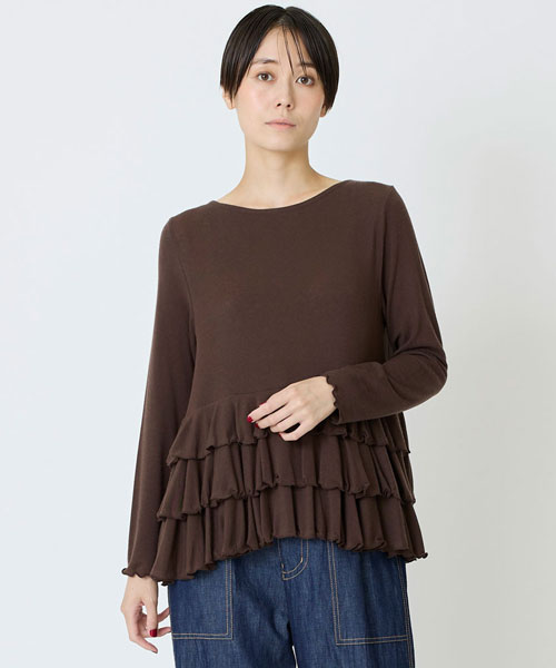 カシミヤシルクシアージャージプルオーバー