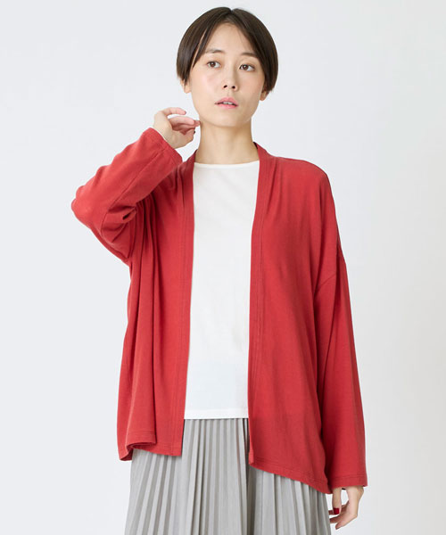 カシミヤシルクシアージャージカーディガン