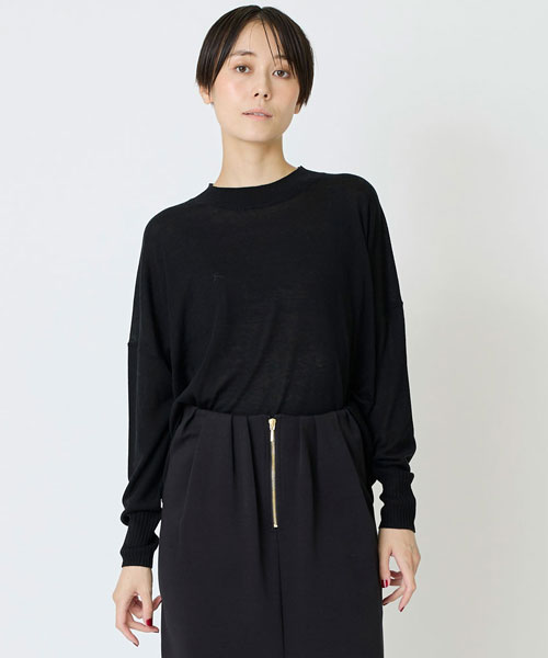 キュプラブレンドクルーネック