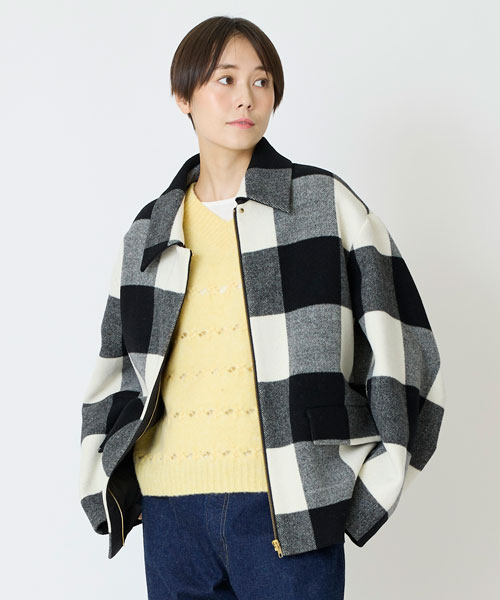 バッファローチェックブルゾン【11/12以降お届け】