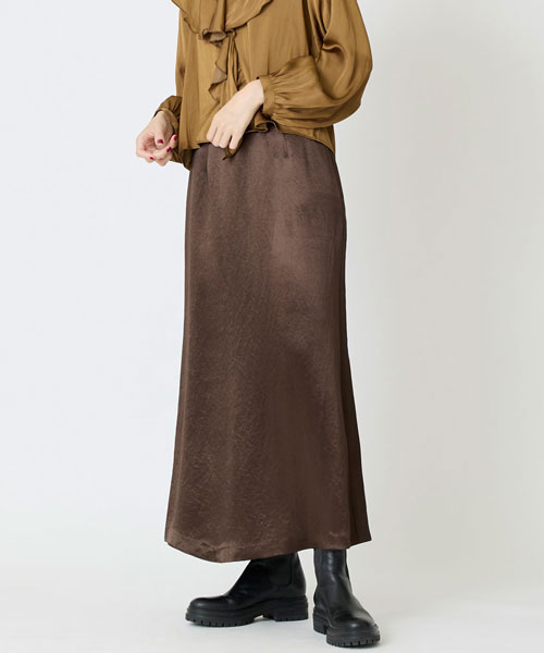 ヘビーサテンスカート