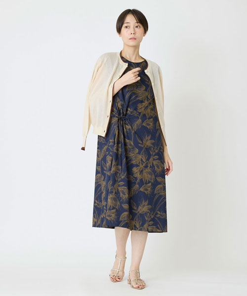 リーフプリントワンピース