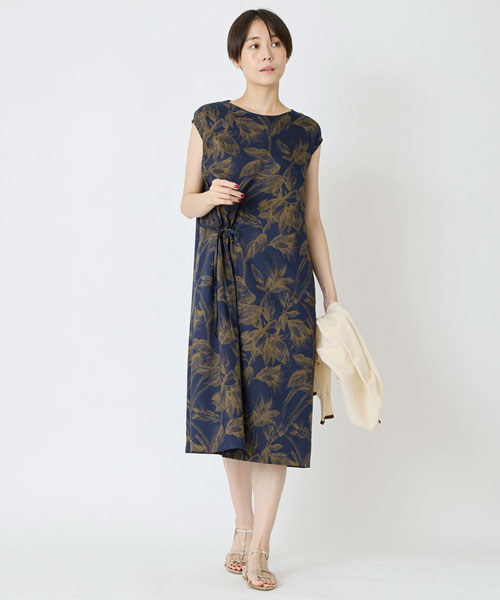 リーフプリントワンピース