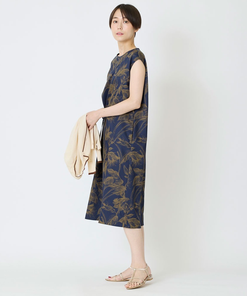リーフプリントワンピース