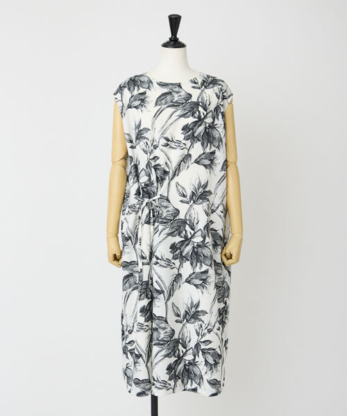 リーフプリントワンピース