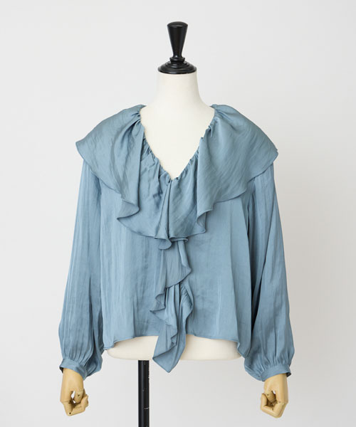 ヴィンテージサテンブラウス