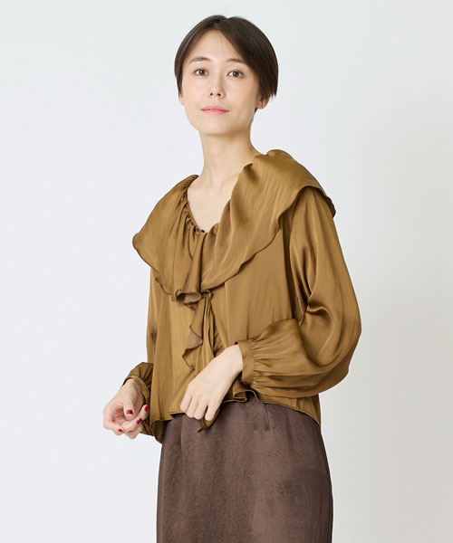ヴィンテージサテンブラウス