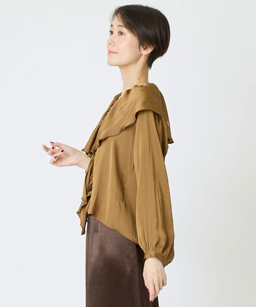 ヴィンテージサテンブラウス