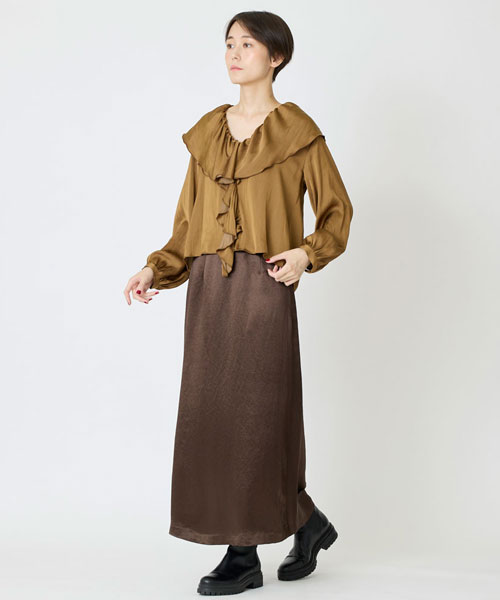 ヴィンテージサテンブラウス