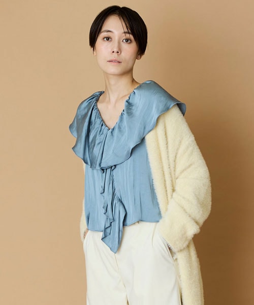 ヴィンテージサテンブラウス