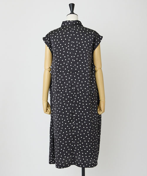 シルデューサテンドットワンピース