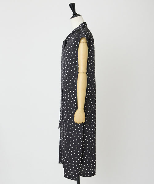 シルデューサテンドットワンピース