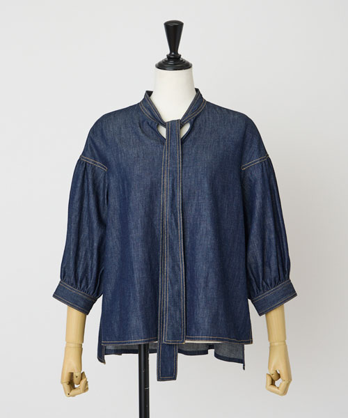 5ozデニムブラウス